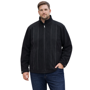 Martello Men's Classic Black Zip-Up Jacket